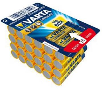 Батарейка Varta LONGLIFE AA BOX 24 ALKALINE 04106301124