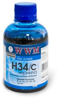 Чернило WWM HP C8766/C9361/C9363 Cyan H34C