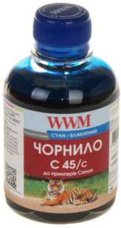 Чернило WWM CANON CL441/ 446/ CLI-451C Cyan (C45/C) 200г