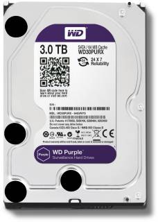 Накопитель Western Digital Purple 3TB 64MB WD30PURX