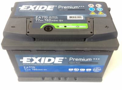 Аккумулятор Exide Premium 77Ah EA770