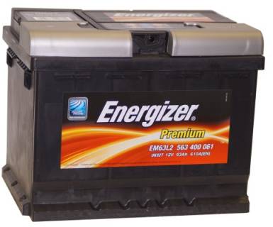 Аккумулятор ENERGIZER Premium 63Ah UK027 EM63-L2