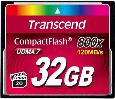 Флеш-карта Transcend CompactFlash 32GB 800X UDMA7 TS32GCF800