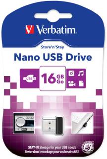Флешка Verbatim STORE'N'GO 16Gb Black USB 2.0 97464