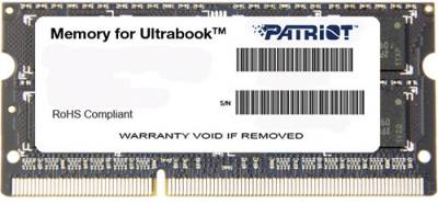 Память Patriot SO-DIMM DDR3 8Gb 1600MHz CL11 PSD38G1600L2S