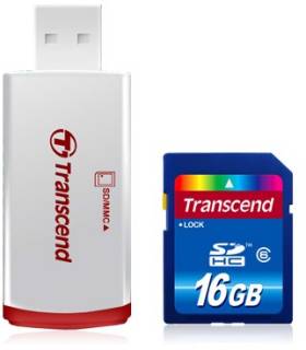 Карта памяти Transcend High-Capacity TS16GSDHC6-P2