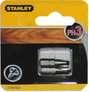 Бита STANLEY Биты Ph3, 25мм, 2шт STA61022