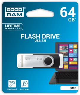 Флешка Goodram Twister 64GB Black USB 2.0 UTS2-0640K0R11