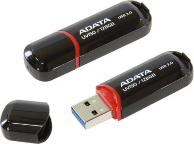 Флешка A-Data UV150 Black AUV150-128G-RBK