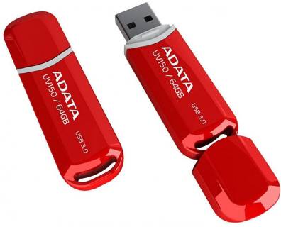 Флешка A-Data UV150 64GB Red  USB 3.0 AUV150-64G-RRD