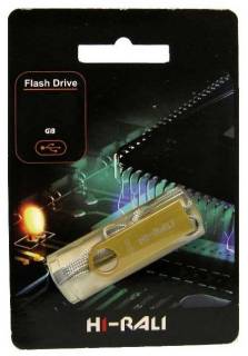 Флешка HI-RALI Shuttle series 32Gb Gold USB 2.0 HI-32GBSHGD