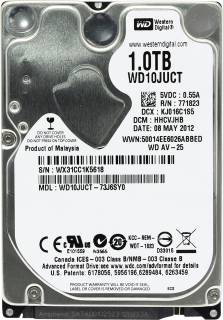 Внутренний HDD/SSD Western Digital AV-25 1TB 5400rpm 16MB Refurbished WD10JUCT