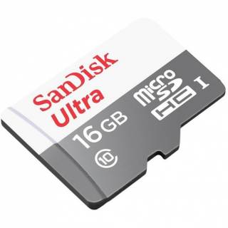 Флеш-карта SanDisk Ultra microSDHC 16GB C10 no adapter SDSQUNS-016G-GN3MN