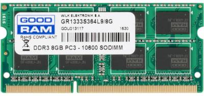 Память Goodram So-Dimm DDR3 8Gb 1333Mhz CL9 GR1333S364L9/8G