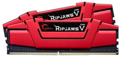 Оперативная память G.Skill RipjawsV Red DDR4 8Gb (2x4Gb) 2400MHz CL15 Kit F4-2400C15D-8GVR