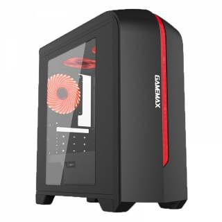 Корпус GAMEMAX H601 Black-Red H601-BR