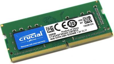 Память Crucial So-Dimm DDR4 4Gb 2400MHz CL17 CT4G4SFS824A