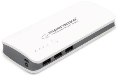 Павербанк Esperanza 8000 mAh White-Grey EMP106WE