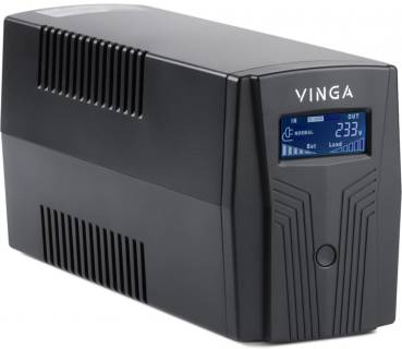 ИБП Vinga LCD 1200VA plastic case VPC-1200P