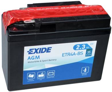 Аккумулятор Exide AGM 2.3Ah-12v (YTR4A-BS) ETR4A-BS