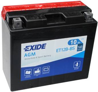 Аккумулятор Exide AGM 10Ah-12v ET12B-BS