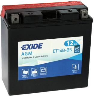 Аккумулятор Exide AGM 12Ah-12v ET14B-BS