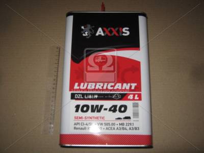 Масло Axxis 10W-40 DZL Light 4л