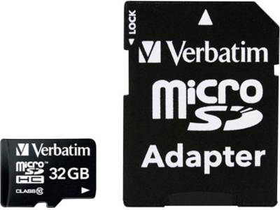 Флеш-карта Verbatim microSDHC 32GB Class10 + adapter 44083