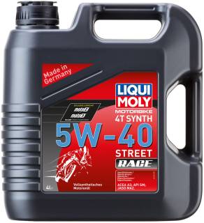 Масло LIQUI MOLY Motorbike 4T Synth Street Race 5W-40 4л (1685)