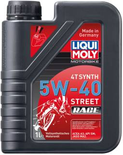 Масло LIQUI MOLY Motorbike 4T Synth Street Race 5W-40 1л (2592)