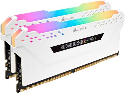 Оперативная память Corsair Vengeance RGB Pro White DDR4 16Gb (2x8Gb) 2666MHz CL16 Kit CMW16GX4M2A2666C16W