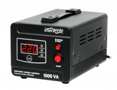 Стабилизатор EnerGenie EG-AVR-D1000-01 Black (600W)