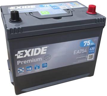 Аккумулятор Exide PREMIUM 75Ah-12v R EA754