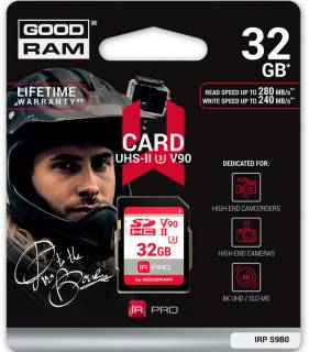 Флеш-карта Goodram IRDM PRO SDHC 32GB V90 UHS-II U3 IRP-S9B0-0320R11