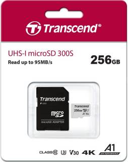 Флеш-карта Transcend 300S microSDXC 256GB C10 UHS-I + adapter TS256GUSD300S-A