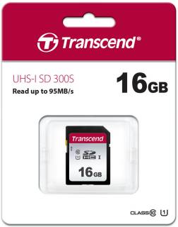 Флеш-карта Transcend 300S SDHC 16GB UHS-I U1 C10 TS16GSDC300S