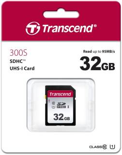 Флеш-карта Transcend 300S SDHC 32GB UHS-I U1 TS32GSDC300S