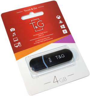 Флешка T&G 012 Classic series 4GB Black USB 2.0 TG012-4GBBK