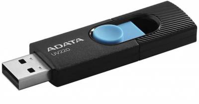 Флеш-память USB A-Data UV220 32GB BLACK/BLUE USB 2.0 AUV220-32G-RBKBL