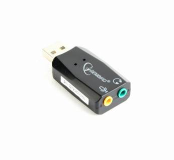 Аудиокарта Gembird SOUND CARD 2-Chanel black USB SC-USB2.0-01