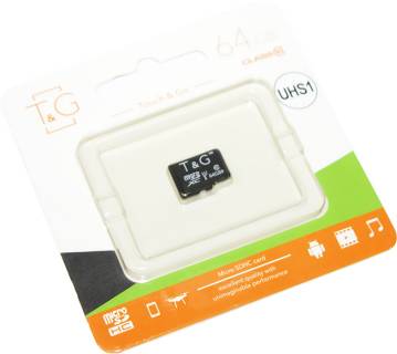 Карта памяти T&G microSDHC 64GB Class10 UHS-I TG-64GBSDCL10-00