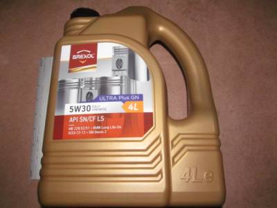 Масло Brexol Ultra Plus GN 5W30 API SN/CF LS 4л