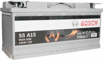 Аккумулятор Bosch AGM S5A15 105Ah-12v R 0092S5A150