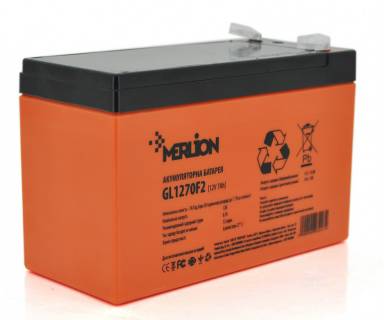 Аккумулятор Merlion 12V-7AH GEL (GL1270F2) Orange