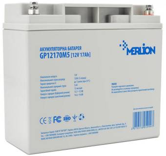 Аккумуляторная батарея Merlion 12V-17AH (GP12170M5)