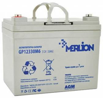 Аккумулятор Merlion 12V-33AH (GP12330M6)
