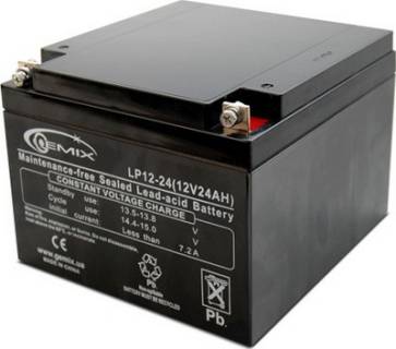 Аккумулятор Gemix AGM 12V - 24Ah (LP12-24)