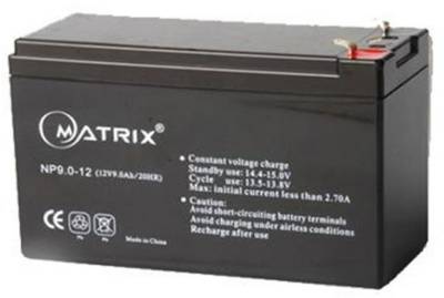 Аккумулятор Matrix 12V - 9 AH (NP9-12)