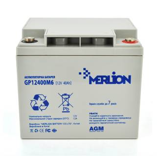 Аккумулятор Merlion 12V - 40AH (GP12400M6)