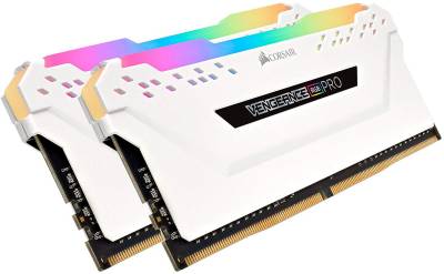 Память Corsair Vengeance RGB Pro White DDR4 16Gb (2x8GB) 3200MHz CL16 Kit CMW16GX4M2C3200C16W